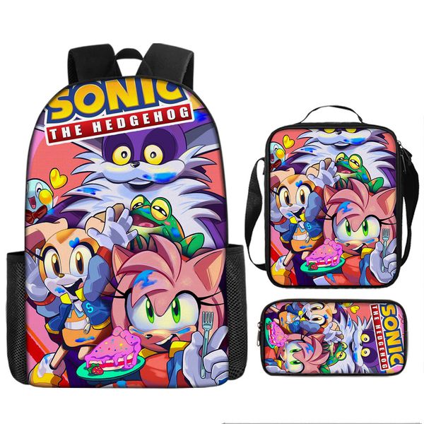 Bag, Lunch Box &amp; Pencil Case Sonic image
