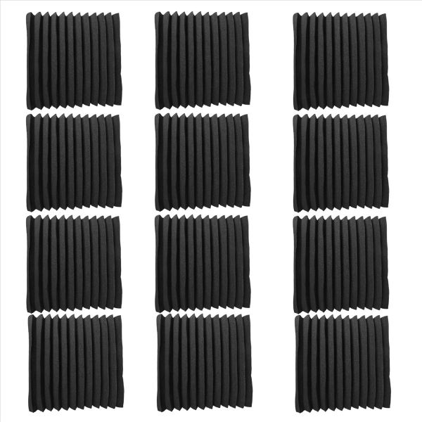 12 Pieces Acoustic Foam Panel Self-Adhesive Acoustic Foam Panel