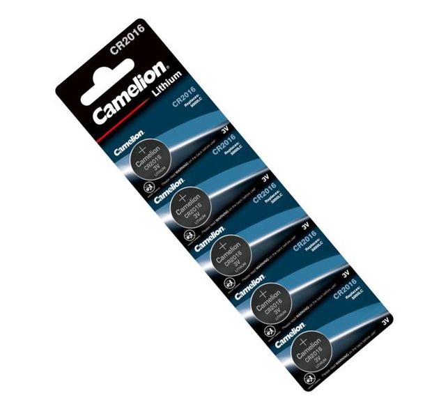 CAMELION CR2016-BP5 Lithium Coin Battery 3V 75mA 5/Pack