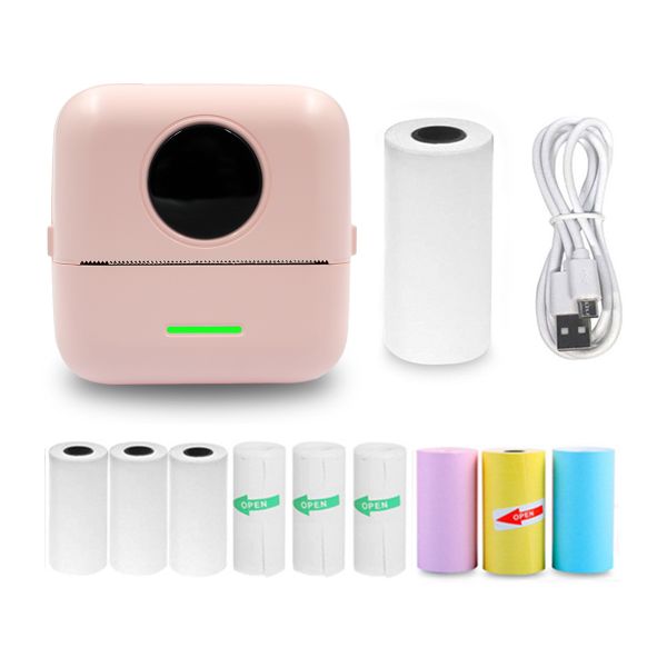 Uuname Portable BTMini Thermal Printer With 9 Rolls Thermal Paper -x5m9
