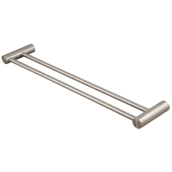 Double Towel Rail - Silver - 600mm