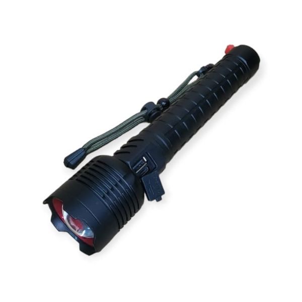 Rechargeable Telescopic Flashlight With Hammer And USB Port 30W