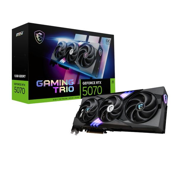 MSI GeForce RTX 5070 GAMING TRIO OC 12GB Graphics Card - Black