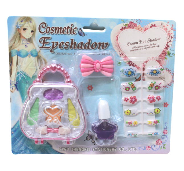Kids Cosmetic Eye Shadow and Nails Set