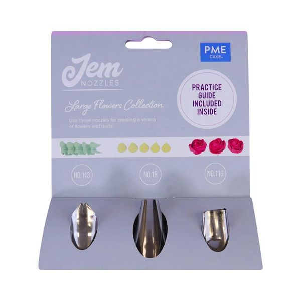 PME JEM Icing Tip Nozzles Cake Decorating Large Flower Collection