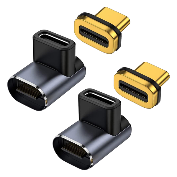 2 PCS USB C Magnetic Adapter 40Gbps, 24 Pin USB Adapter