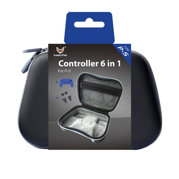 Lucky Fox Protective Travel Case Compatible with PS5 &amp; Pro Controllers