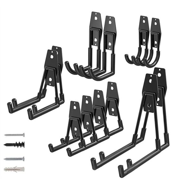 12 Pieces/Set Of Wall Mounted Iron Hooks With Screws And Sturdy Hooks