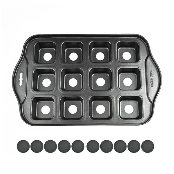 12 Mini Square Cheesecake Baking Pan