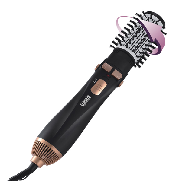 Hot Air Brush 4 Head Replaceable Hair Dryer - Only Main Brush Rotates