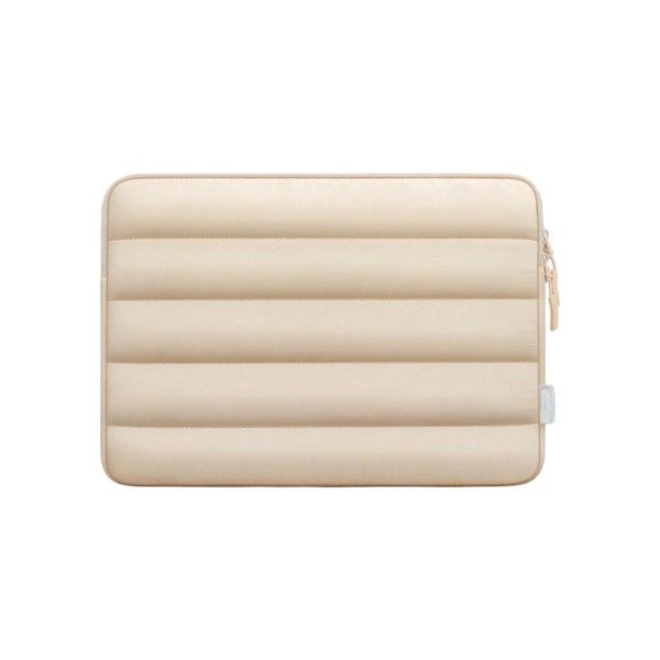 Water-Resistant 13.5 Inch Laptop Bag With Shockproof Foam - Beige