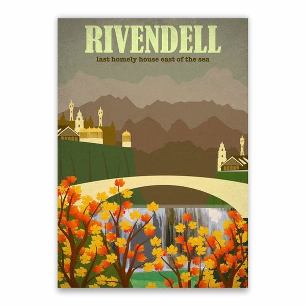 Rivendell Cartoon Poster - A1