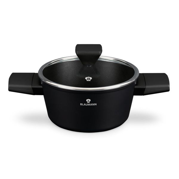 Blaumann 20cm Titan Non-Stick Coating Casserole - Black