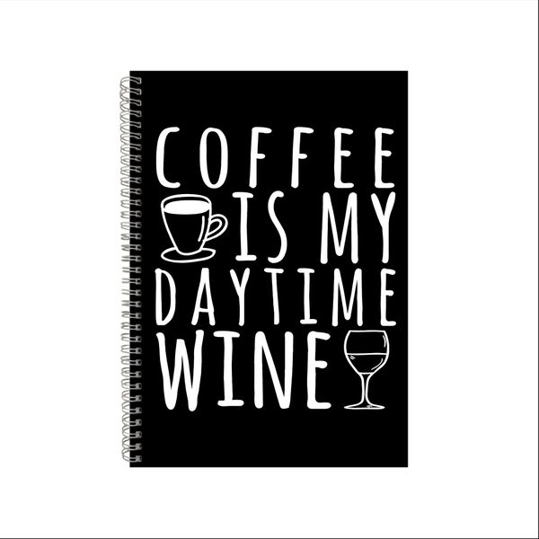 Coffee &amp; Wine Notebook Gift Idea A4 Notepad Pad 39