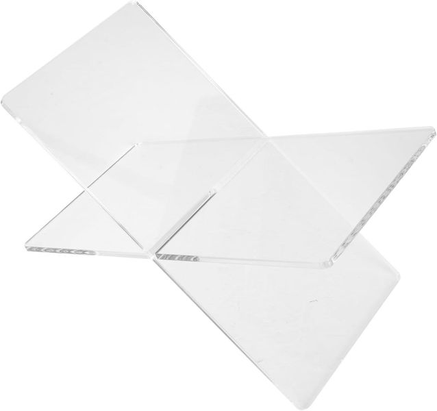 Acrylic Book Reading Stand X-Shaped Desktop Book Holder Display Rack