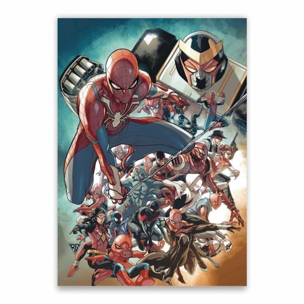 Spiderman Through The Portals Poster - A1