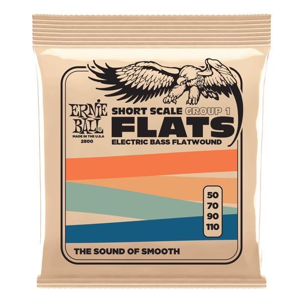 Ernie Ball 2800 - Short -Scale Flatwound Electric Bass Strings