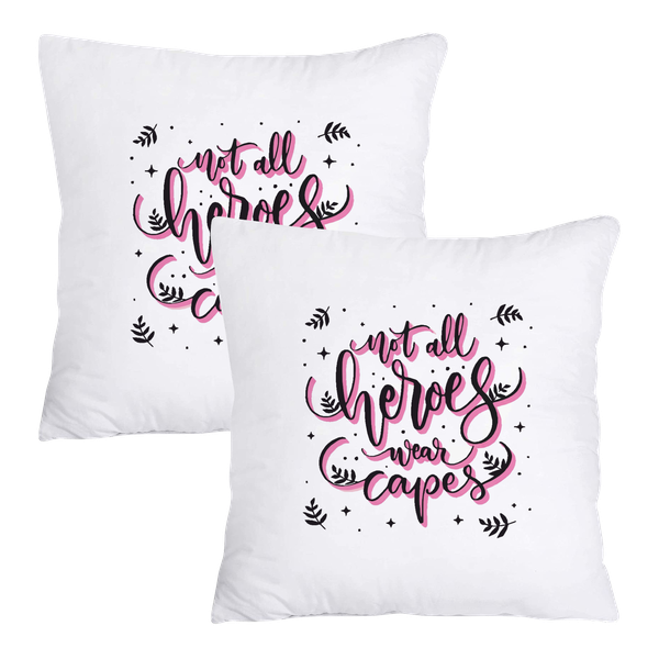 Scatter Cushion Cover Set - Not All Heroes Wear Capes (Purple)