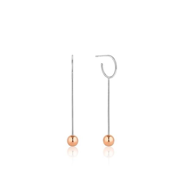 Ania Haie Orbit Solid Drop Earrings - 2 Tone