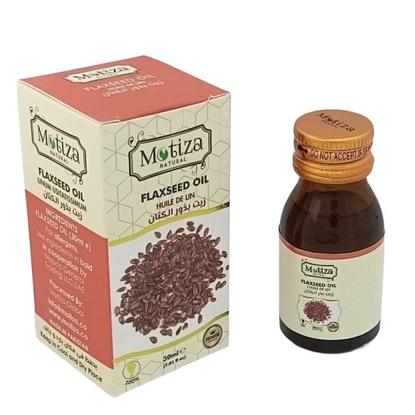 Motiza 100% Natural Flaxseed Oil - 30ml