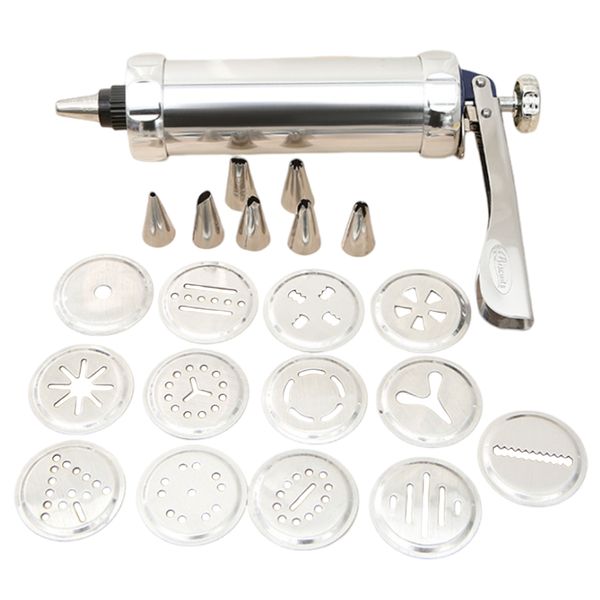 Aluminum Alloy Butter Cookie Pressing Decorator Baking Tool Set