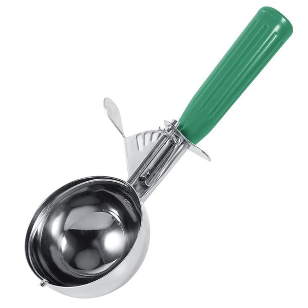 Stainless Steel Fruit Ice Cream Scoop Spoon with Plastic Handle 6.5cm