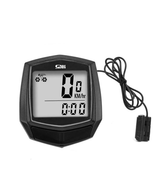 Magnet Induction Waterproof Cycling Computer Stopwatch,15 Functions,Compact