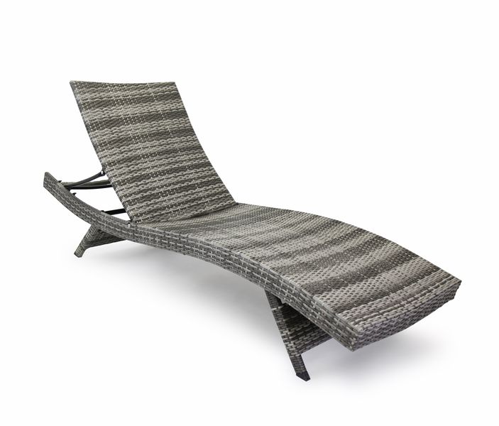 Finery - Rattan Wave Sun Lounger