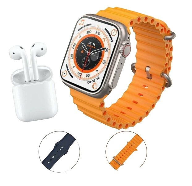 I8 Smart Watch with Bluetooth Earphone Set