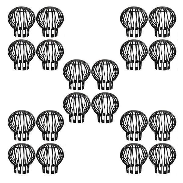 4Pcs Gutter Guard Downspouts Strainer Preventing Clogging The Pipes