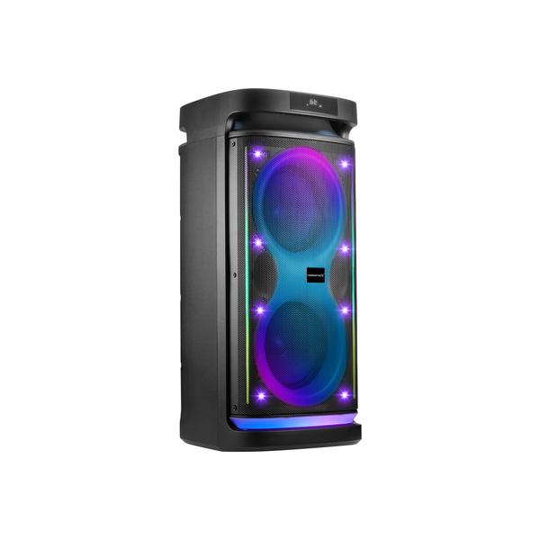 VolkanoX Paramount 8" Bluetooth Party Speaker with Wheels, Mic &amp; RGB Lights