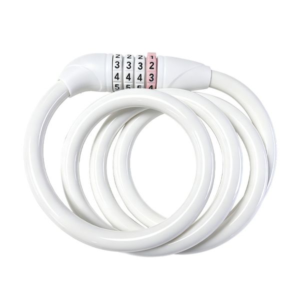 Portable Bicycle Lock With Digit Combination Lock And Steel Cable.