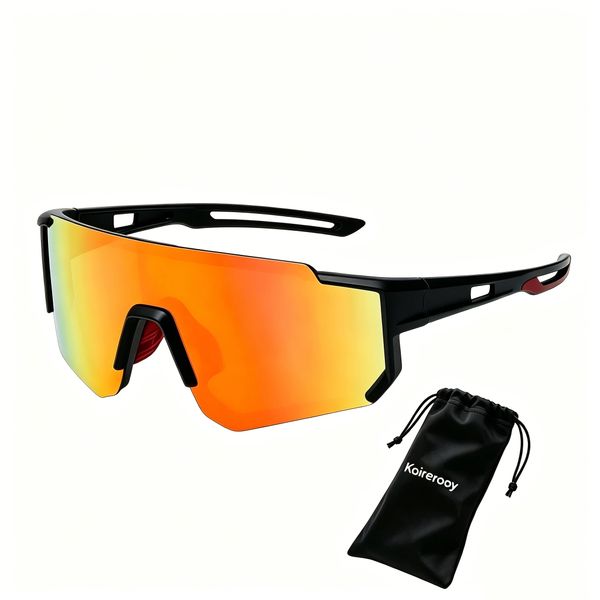 Koirerooy Polarized Sports Sunglasses for Men Women,Bike Sunglasses