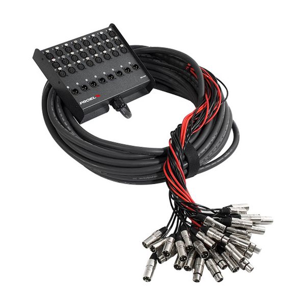 Proel Audio Stage Box 32 Channels – 24 In / 8 Out Cable - 50m