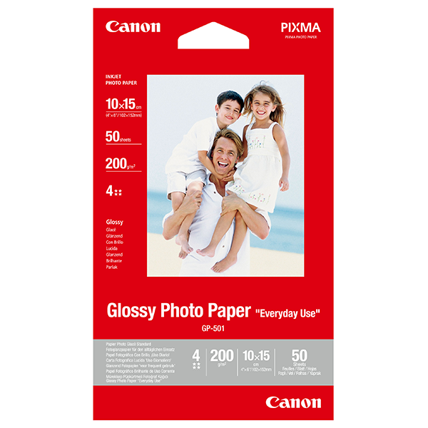 Canon Glossy Photo Paper GP-501 4X6 (50 SHEETS)