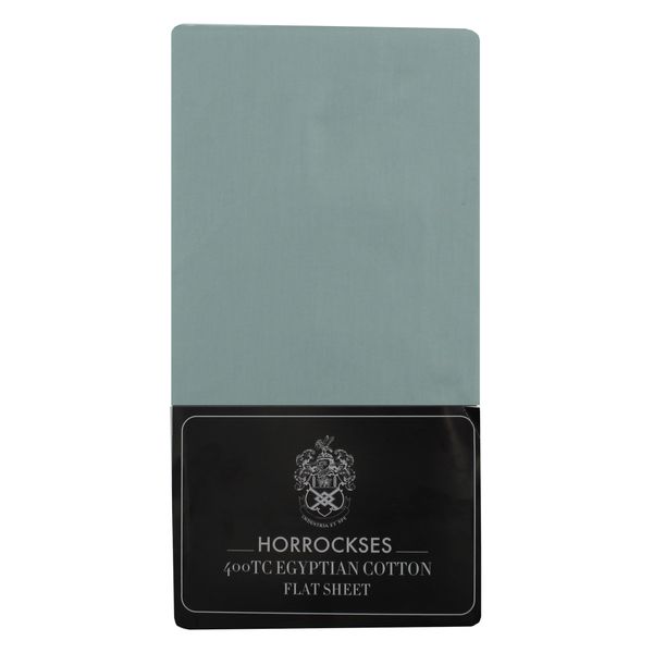 Horrockses 400TC Egyptian Cotton - Flat Sheet - Aqua