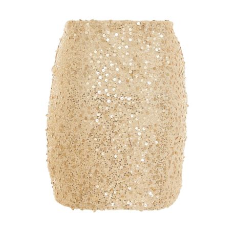 Quiz Ladies - Gold Sequin Mini Skirt, Shop Today. Get it Tomorrow!