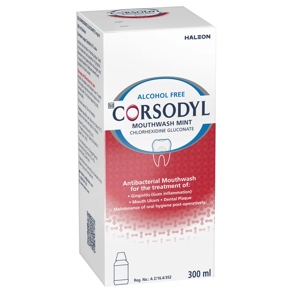 Corsodyl Mouthwash Mint - Alcohol Free 300ml