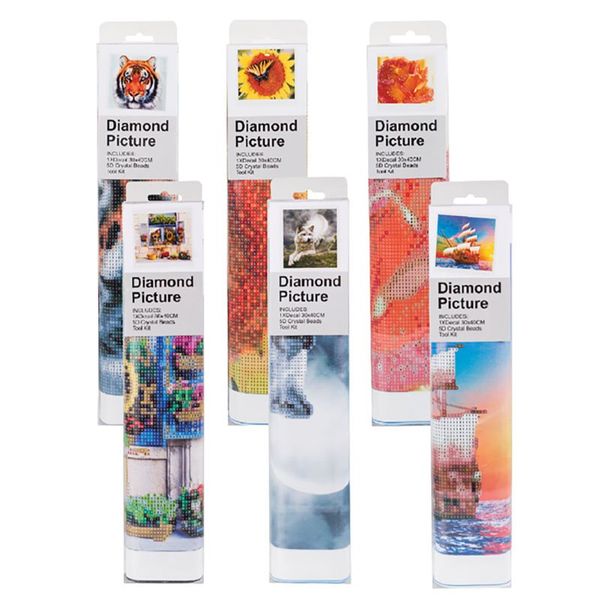 Bulk Pack x 6 Art+Craft Diamond Art Set 30x40cm