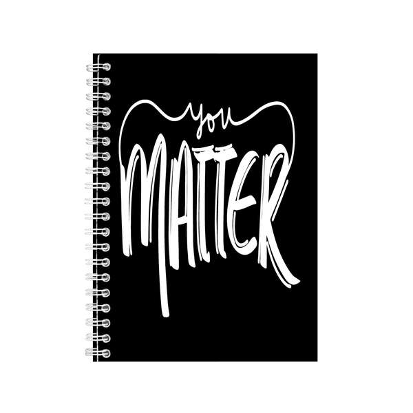 You Matter A5 Notebook Pad Motivational Trendy Graphic Design Present 011