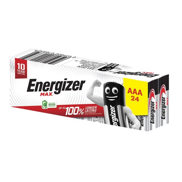 Energizer 1.5v MAX Alkaline AAA Battery Bulk Box of 24