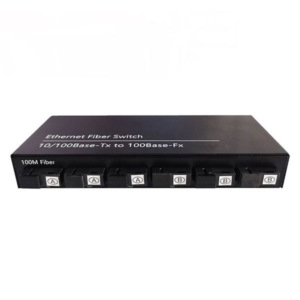 6Port 10/100M Ethernet Switch 6 Fiber Port Us Plug