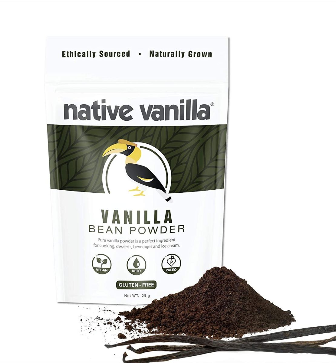 Native Vanilla Premium Gourmet 100 Pure Ground Vanilla Bean Powder