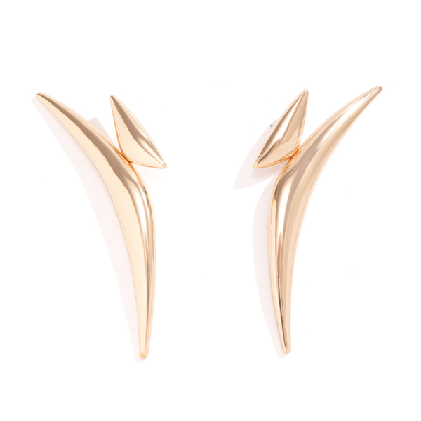 Sculptural Spike Drop Earrings