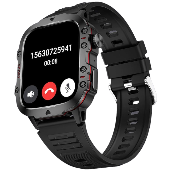 IP68 Water Resistant Smart Watch With Sleep Monitoring Function - Black