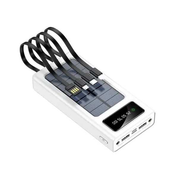 Solar Powerbank External Battery 2 USB LED Portable Solar Phone Charger