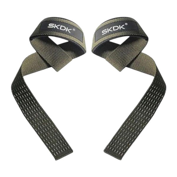 SKDK - Lifting Wrist Straps for Weightlifting and Strength Training - Green