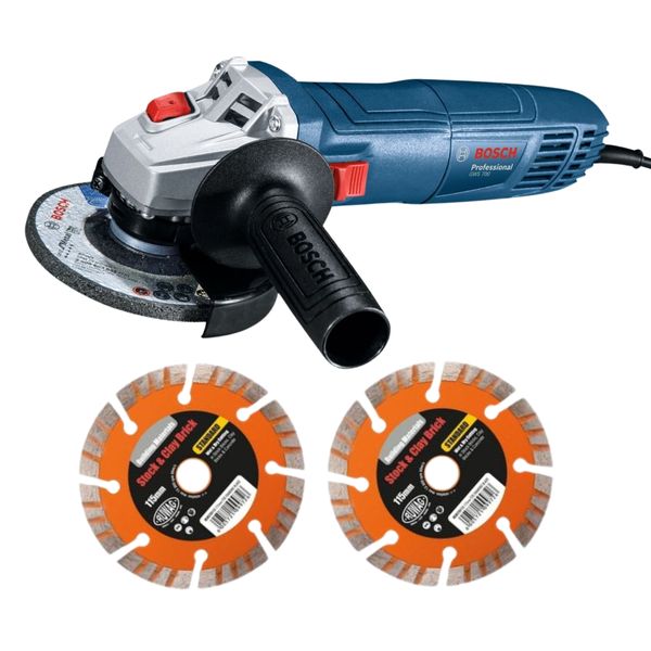 Bosch - Angle Grinder - GWS 700 with Flap disc Standard for Metal 115 mm