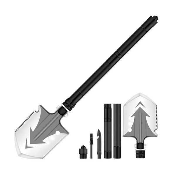 Multifunctional Outdoor Folding Shovel - Black