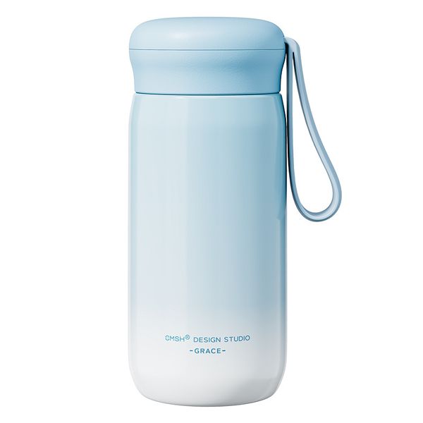 Gradient Milk Blue Portable Insulated Cup